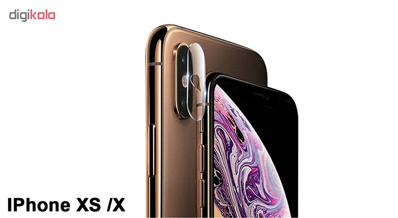محافظ لنز دوربین هورس مدل UTF مناسب برای گوشی موبایل اپل iPhone X