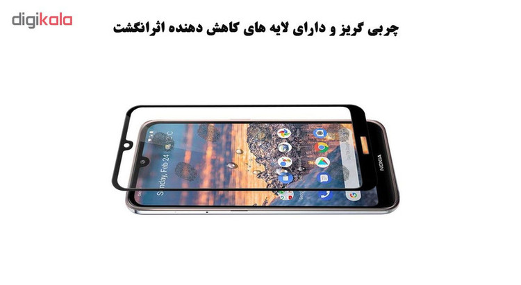 محافظ صفحه نمایش 5D هورس مدل FAG مناسب برای گوشی موبایل نوکیا 4.2 بسته سه عددی