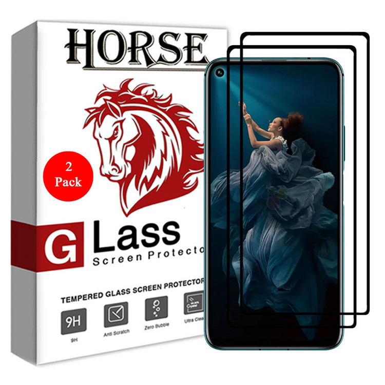 محافظ صفحه نمایش 5D هورس مدل FAG مناسب برای گوشی موبایل آنر 20 بسته 2 عددی
