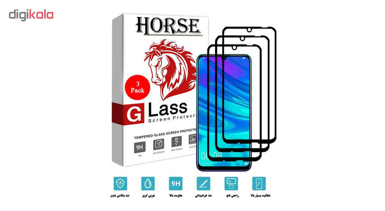 محافظ صفحه نمایش 5D هورس مدل FAG مناسب برای گوشی موبایل آنر 20 Lite بسته سه عددی