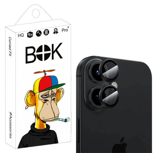 محافظ لنز دوربین بوک مدل رینگی مناسب برای گوشی موبایل اپل iPhone 16 / 16 Plus