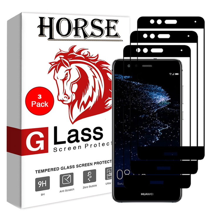 محافظ صفحه نمایش 5D هورس مدل FAG مناسب برای گوشی موبایل هوآوی P10 Lite بسته سه عددی