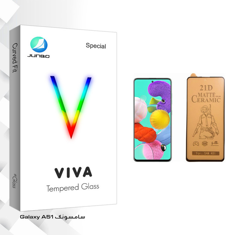 محافظ صفحه نمایش سرامیکی جانبو مدل Viva Glass مناسب برای گوشی موبایل سامسونگ Galaxy A51