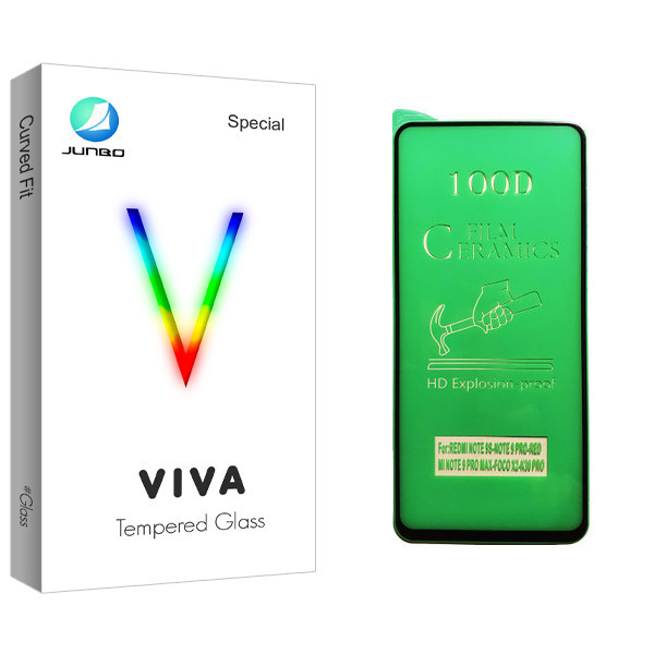 محافظ صفحه نمایش سرامیکی جانبو مدل Viva Glass مناسب برای گوشی موبایل شیائومی Redmi Note 9s