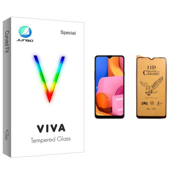 محافظ صفحه نمایش سرامیکی جانبو مدل Viva Glass مناسب برای گوشی موبایل سامسونگ Galaxy A20s