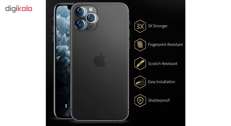 محافظ لنز دوربین هورس مدل UTF مناسب برای گوشی موبایل اپل iPhone 11 Pro بسته دو عددی
