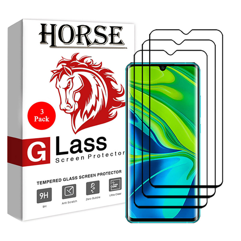 محافظ صفحه نمایش 5D هورس مدل FAG مناسب برای گوشی موبایل شیائومی Mi CC9 Pro بسته سه عددی