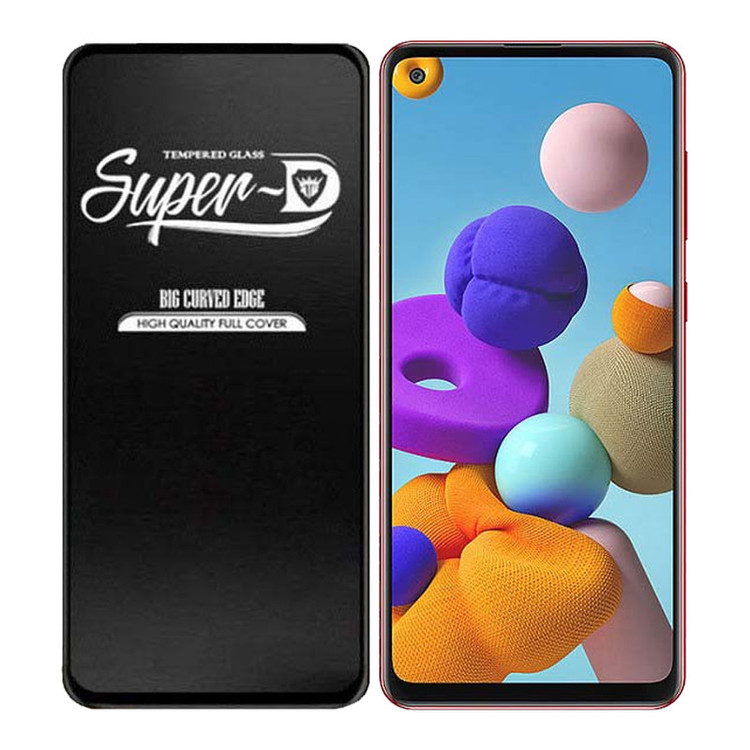 محافظ صفحه نمایش مدل Super D مناسب برای گوشی موبایل سامسونگ Galaxy A21s
