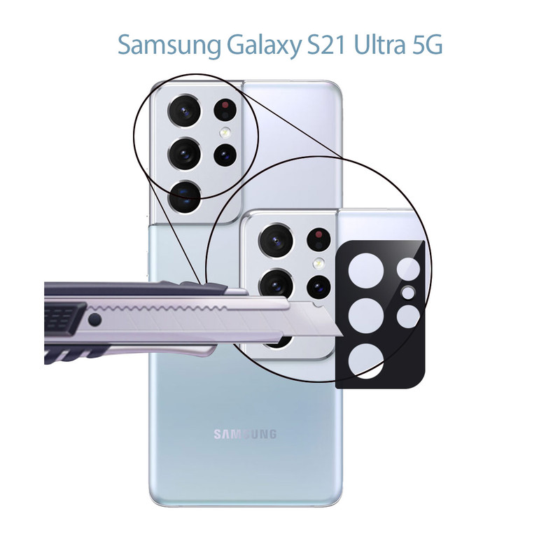 محافظ لنز دوربین هورس مدل UTFH مناسب برای گوشی موبایل سامسونگ Galaxy S21 Ultra 5G