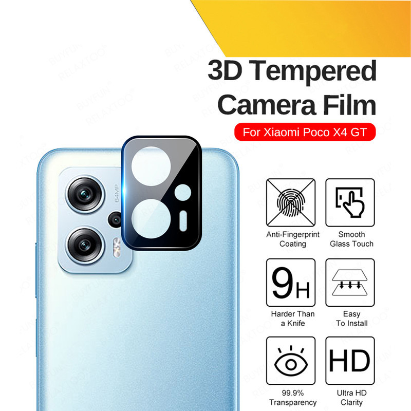 محافظ لنز دوربین میبو مدل 3D-9H مناسب برای گوشی موبایل شیائومی Poco X4 GT