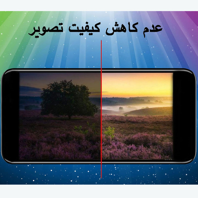 محافظ صفحه نمایش مدل FLGSP مناسب برای گوشی موبایل سامسونگ Galaxy A70 به همراه محافظ لنز دوربین