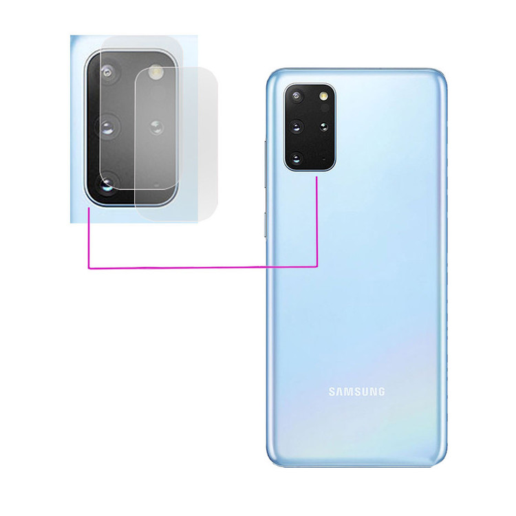 محافظ لنز دوربین مدل LTP مناسب برای گوشی موبایل سامسونگ Galaxy S20 Plus بسته دو عددی