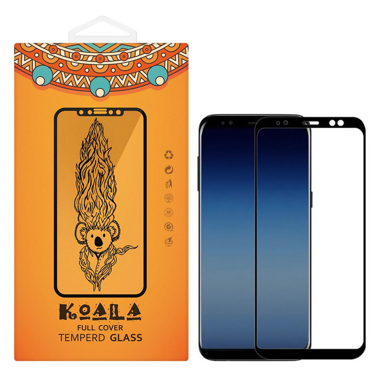 محافظ صفحه نمایش شیشه ای کوالا مدل Full Cover مناسب برای گوشی موبایل سامسونگ Galaxy A8 Plus 2018