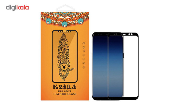 محافظ صفحه نمایش شیشه ای کوالا مدل Full Cover مناسب برای گوشی موبایل سامسونگ Galaxy A8 Plus 2018