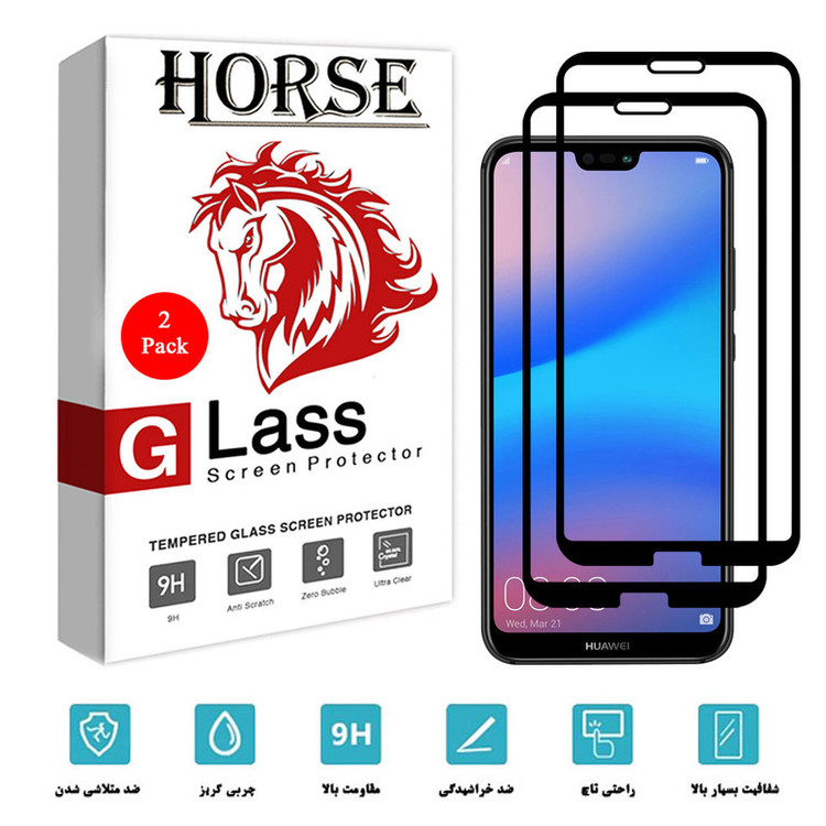 محافظ صفحه نمایش سرامیکی هورس مدل CRM مناسب برای گوشی موبایل هوآوی P20 lite / Nova 3e بسته دو عددی
