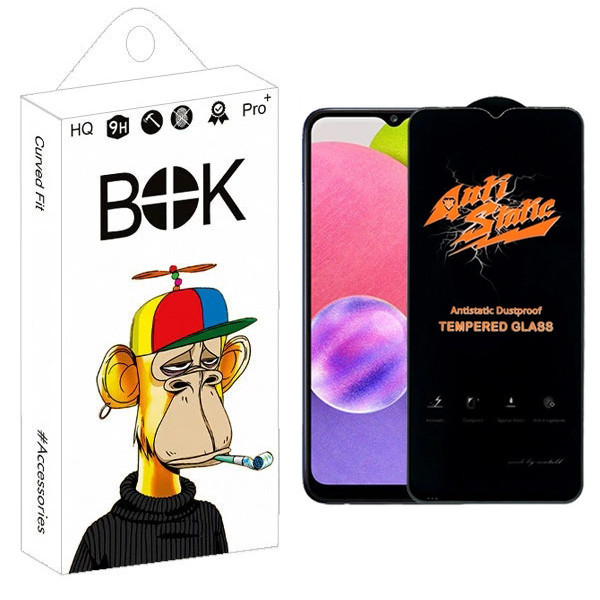 محافظ صفحه نمایش بوک مدل Carbon Antistatic مناسب برای گوشی موبایل سامسونگ Galaxy A03s / A03 Core / A13 / A13 5G / A12 / A02 / A32 5G / A23 / M02 / M02s / M12 / M32 5G / F12 / F02s