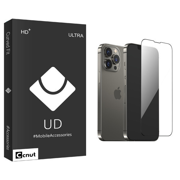 محافظ صفحه نمایش کوکونات مدل UD Black مناسب برای گوشی موبایل اپل iPhone 13 Pro