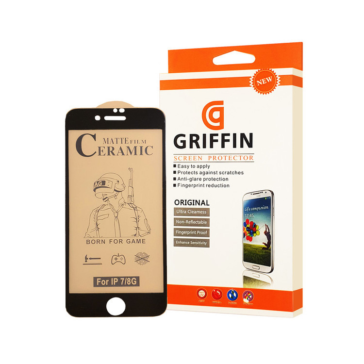 محافظ صفحه نمایش سرامیکی مات گریفین مدل FLCRM GN to مناسب برای گوشی موبایل اپل iPhone 8