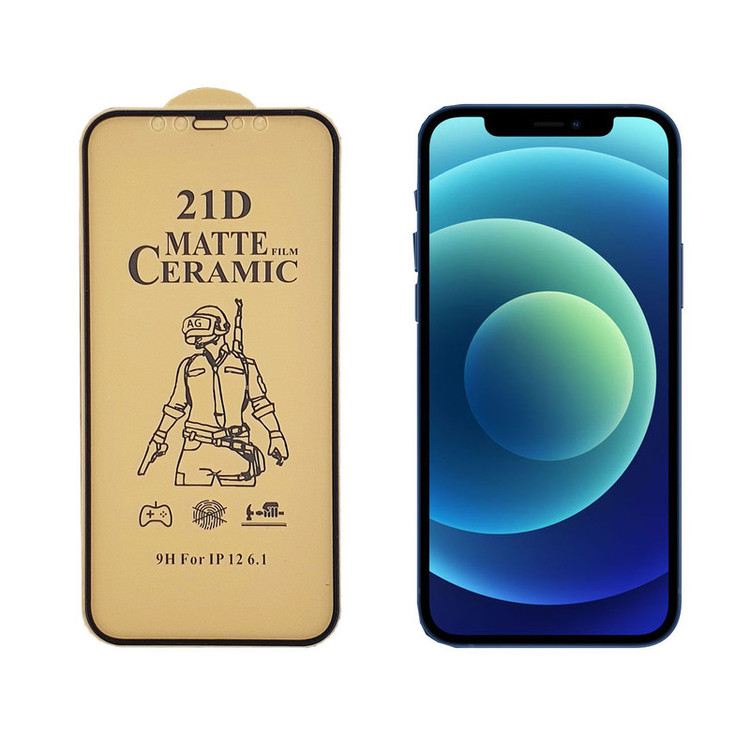 محافظ صفحه نمایش سرامیکی مات گریفین مدل FLCRM GN to مناسب برای گوشی موبایل اپل iPhone 12 Pro