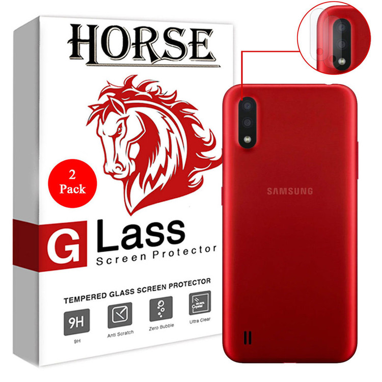 محافظ لنز دوربین هورس مدل UTF مناسب برای گوشی موبایل سامسونگ Galaxy A01 بسته دو عددی