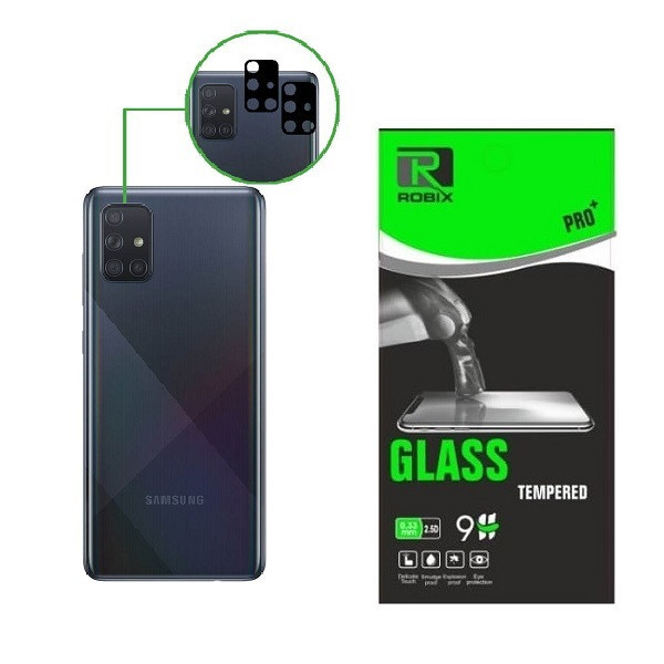 محافظ لنز دوربین روبیکس مدل FLZ-A71 مناسب برای گوشی موبایل سامسونگ Galaxy A71