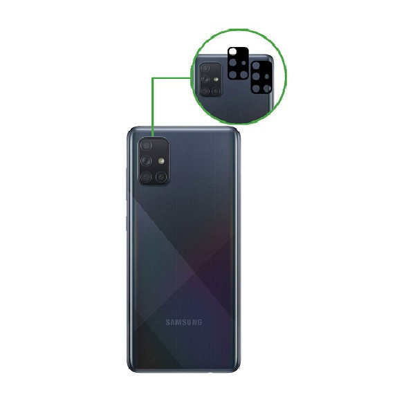 محافظ لنز دوربین روبیکس مدل FLZ-A71 مناسب برای گوشی موبایل سامسونگ Galaxy A71