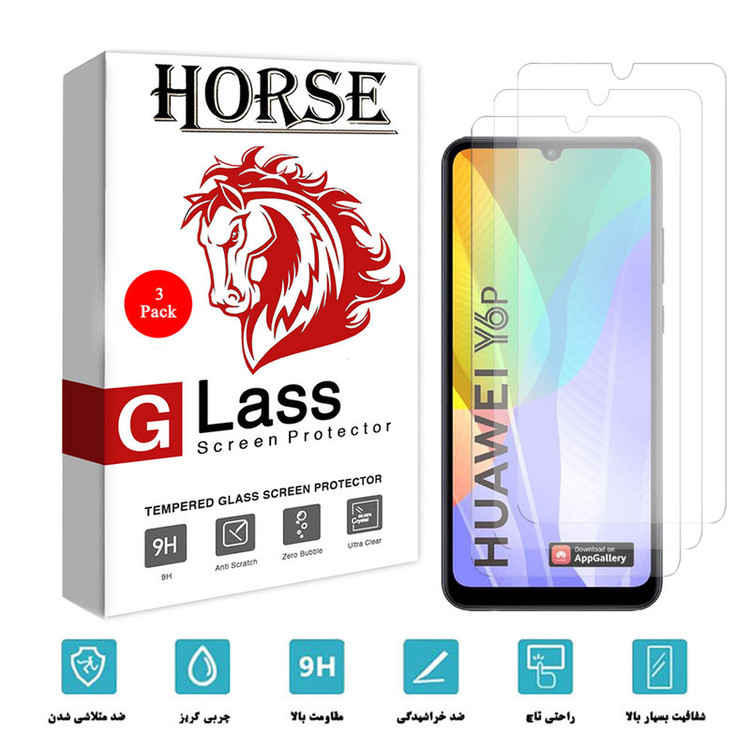 محافظ صفحه نمایش هورس مدل UCC مناسب برای گوشی موبایل هوآوی Y6p بسته سه عددی