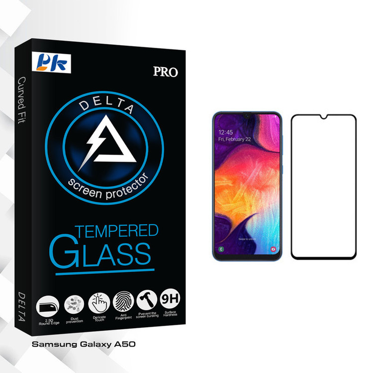 محافظ صفحه نمایش پی کی مدل Delta مناسب برای گوشی موبایل سامسونگ Galaxy A50