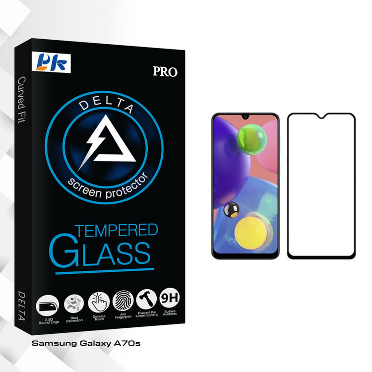 محافظ صفحه نمایش پی کی مدل Delta Glass مناسب برای گوشی موبایل سامسونگ Galaxy A70s
