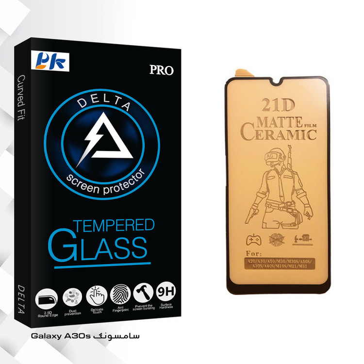 محافظ صفحه نمایش سرامیکی پی کی مدل Delta Glass مناسب برای گوشی موبایل سامسونگ Galaxy A30s