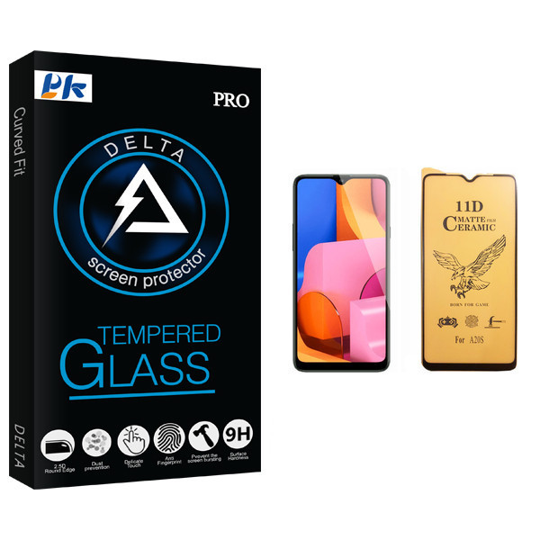 محافظ صفحه نمایش سرامیکی پی کی مدل Delta Glass مناسب برای گوشی موبایل سامسونگ Galaxy A20s