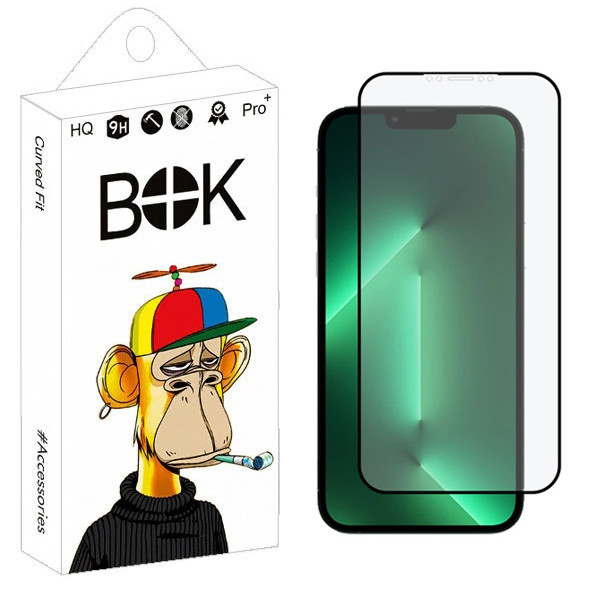 محافظ صفحه نمایش سرامیکی مات بوک مدل Resistant مناسب برای گوشی موبایل اپل iPhone 13 Pro Max