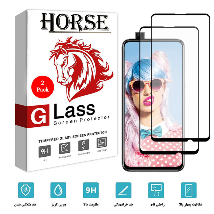 محافظ صفحه نمایش سرامیکی هورس مدل CMT مناسب برای گوشی موبایل هوآوی Y9 Prime 2019 بسته دو عددی