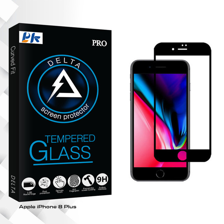 محافظ صفحه نمایش پی کی مدل Delta Glass مناسب برای گوشی موبایل اپل iPhone 8 Plus