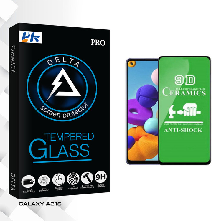 محافظ صفحه نمایش سرامیکی پی کی مدل Delta Glass مناسب برای گوشی موبایل سامسونگ GALAXY A21S