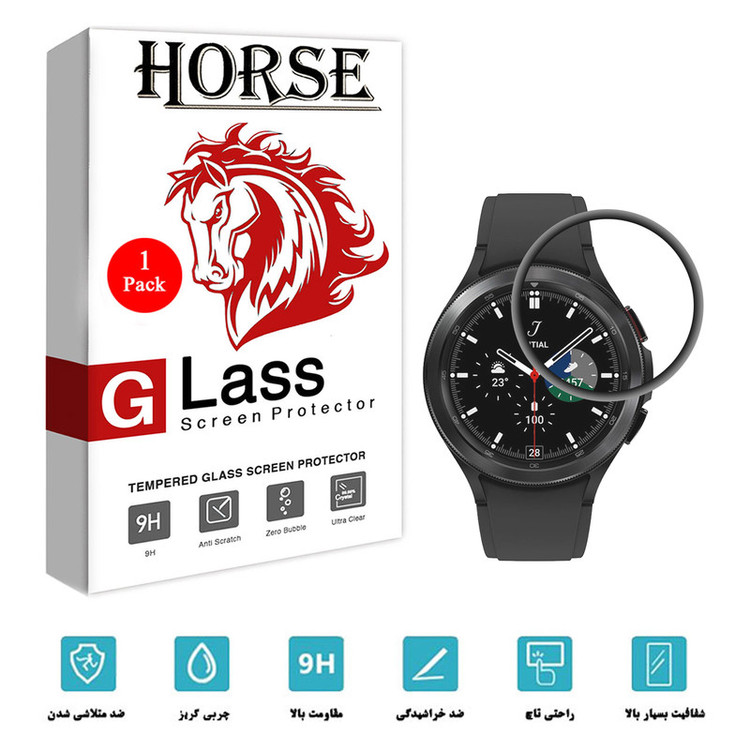 محافظ صفحه نمایش هورس مدل PMMA-H مناسب برای ساعت هوشمند سامسونگ Galaxy Watch4 Classic 42mm