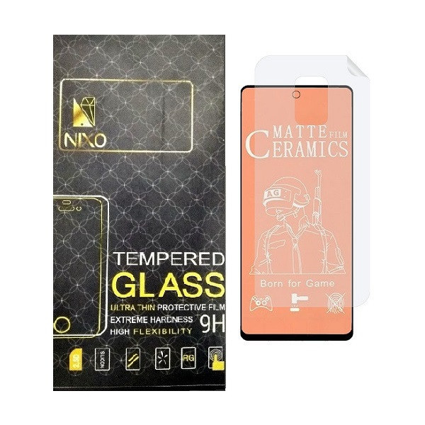 محافظ صفحه نمایش مات نیکسو مدل 2CMN مناسب برای گوشی موبایل شیائومی Redmi Note 9s به همراه محافظ پشت گوشی