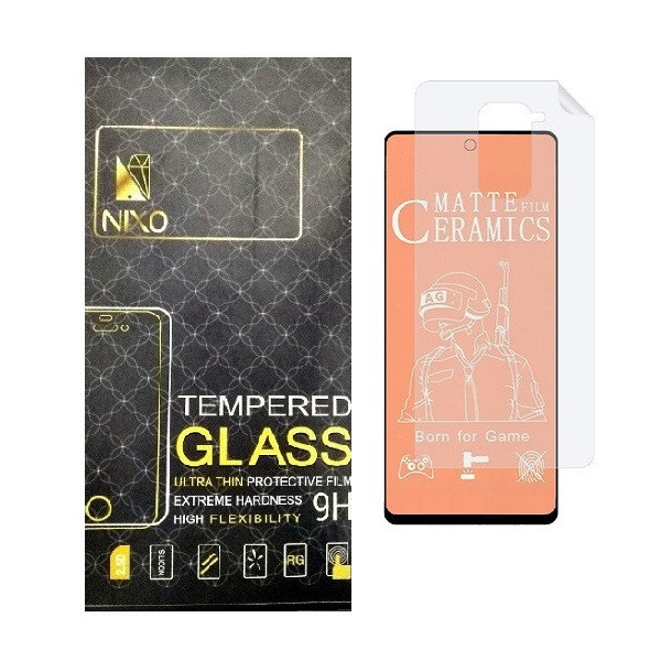 محافظ صفحه نمایش مات نیکسو مدل 2CMN مناسب برای گوشی موبایل شیائومی Redmi Note 9 به همراه محافظ پشت گوشی