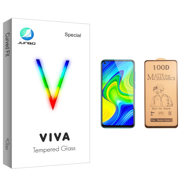 محافظ صفحه نمایش سرامیکی جانبو مدل Viva Glass مناسب برای گوشی موبایل شیائومی Redmi Note 9
