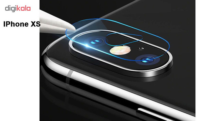 محافظ لنز دوربین هورس مدل UTF مناسب برای گوشی موبایل اپل iPhone XS بسته دو عددی