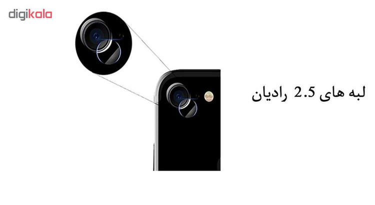 محافظ لنز دوربین هورس مدل UTF مناسب برای گوشی موبایل اپل iPhone 6 Plus / 6s Plus بسته 2 عددی