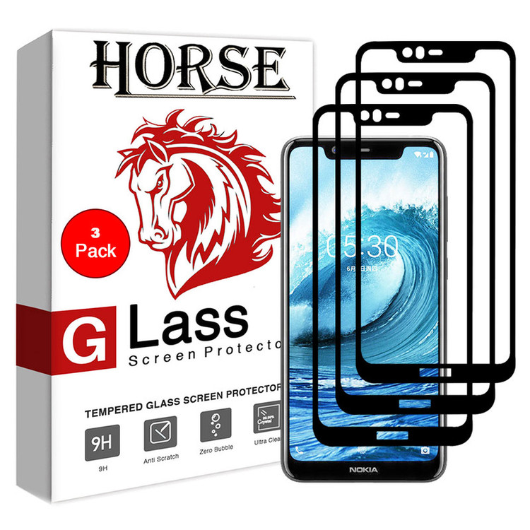 محافظ صفحه نمایش 5D هورس مدل FAG مناسب برای گوشی موبایل نوکیا plus5.1 / X5 بسته سه عددی