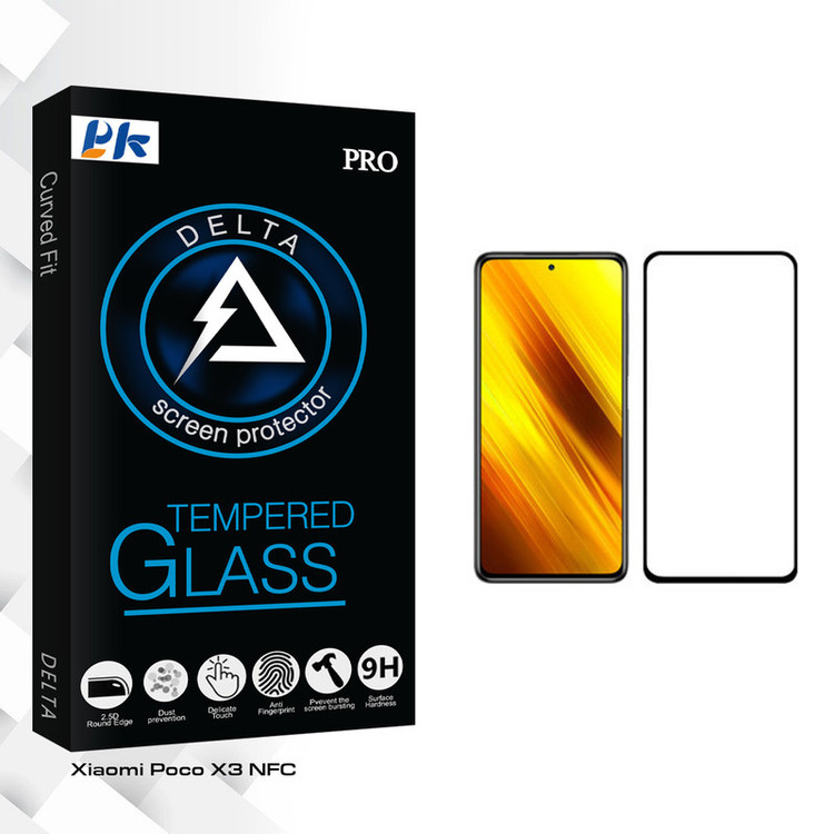محافظ صفحه نمایش پی کی مدل Delta Glass مناسب برای گوشی موبایل شیائومی Poco X3 NFC