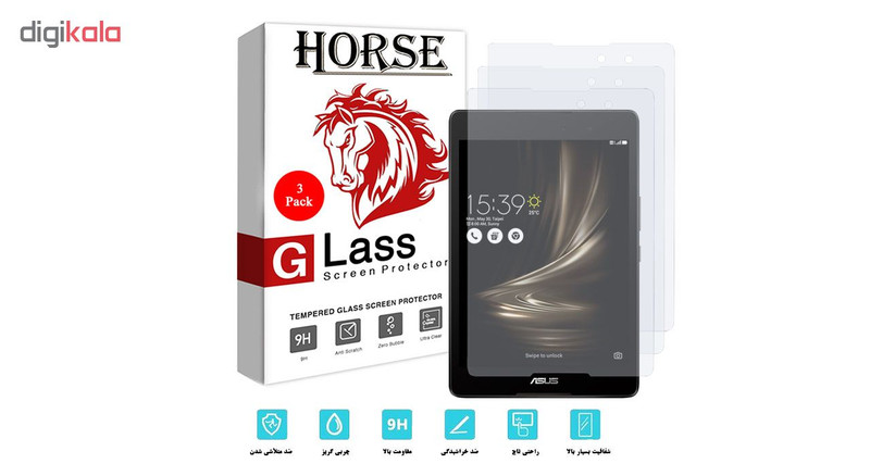 محافظ صفحه نمایش هورس مدل UCC مناسب برای تبلت ایسوس Zenpad 3 8.0 Z581KL بسته سه عددی