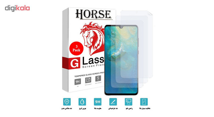 محافظ صفحه نمایش هورس مدل FSN مناسب برای گوشی موبایل هوآوی Mate 20 بسته سه عددی