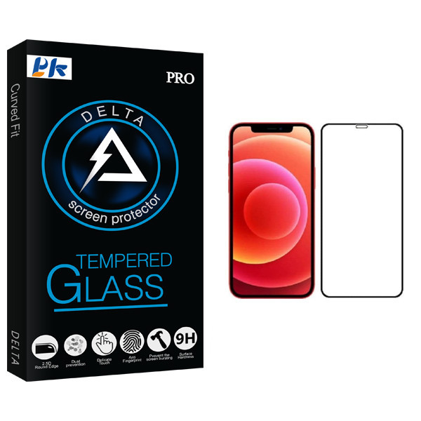 محافظ صفحه نمایش پی کی مدل Delta Glass مناسب برای گوشی موبایل اپل iphone 12 pro