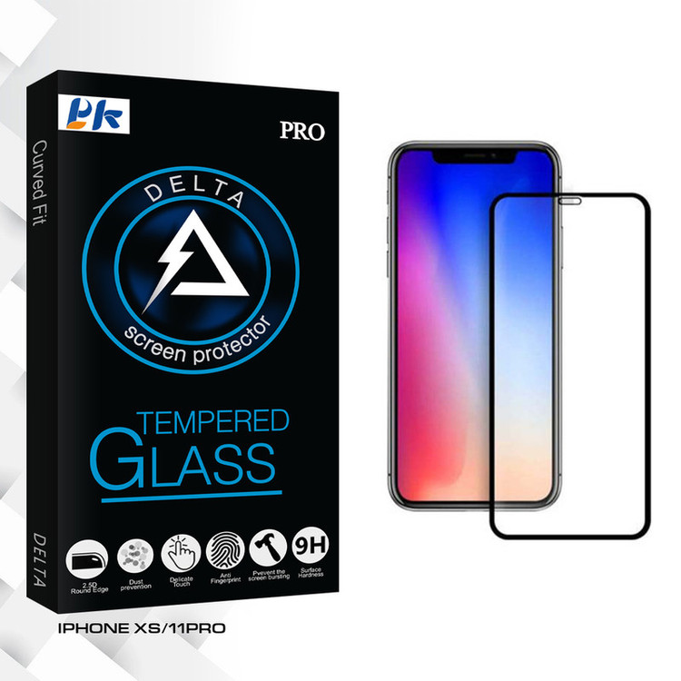 محافظ صفحه نمایش سرامیکی پی کی مدل Delta Glass مناسب برای گوشی موبایل اپل IPHONE XS/11PRO