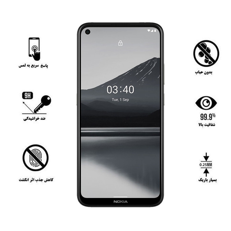 محافظ صفحه نمایش 5D هورس مدل FAG مناسب برای گوشی موبایل نوکیا 3.4