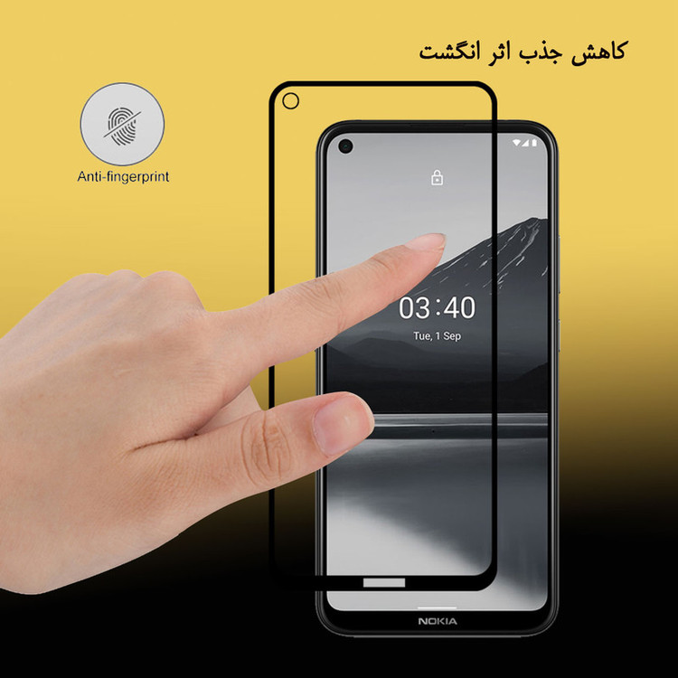 محافظ صفحه نمایش 5D هورس مدل FAG مناسب برای گوشی موبایل نوکیا 3.4