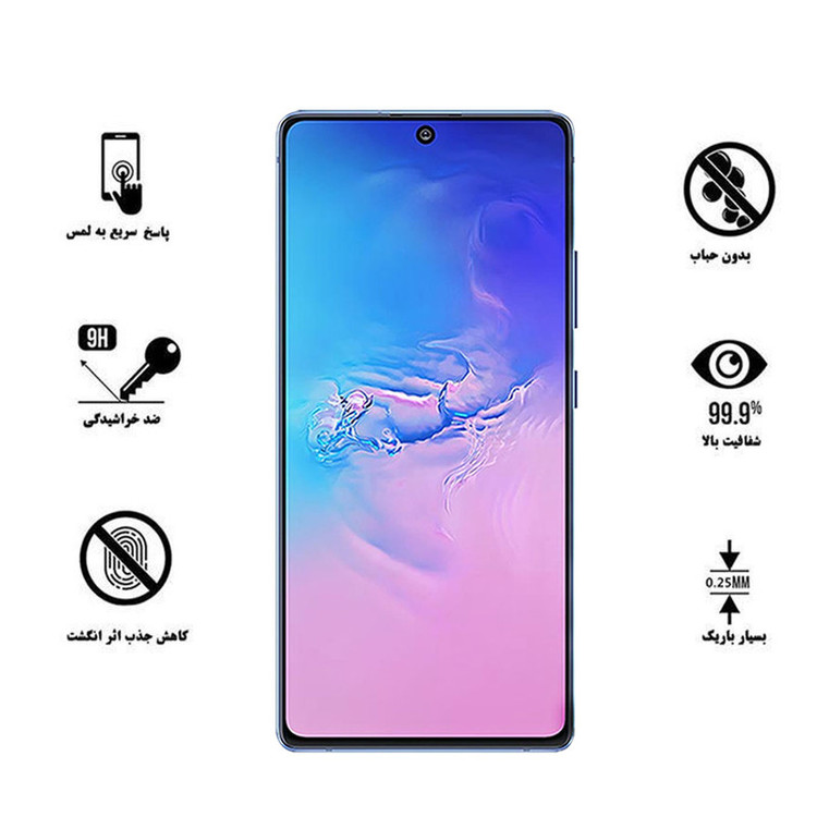 محافظ صفحه نمایش سرامیکی هورس مدل CRM مناسب برای گوشی موبایل سامسونگ Galaxy S10 Lite بسته سه عددی
